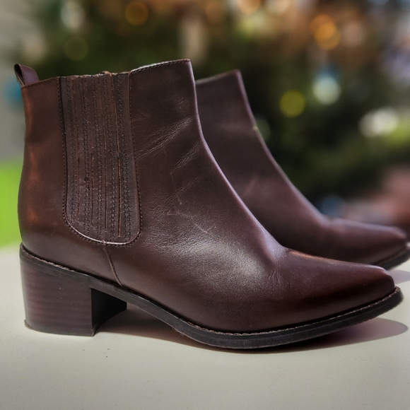 BLONDO Elvina ankle leather waterproof brown boots - Picture 2 of 3